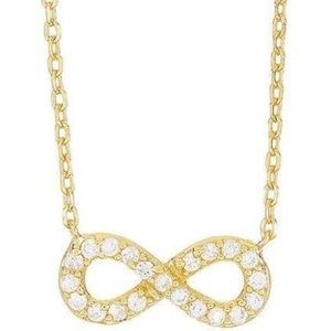 Argento Vivo gold-plated infinity pendant necklace
